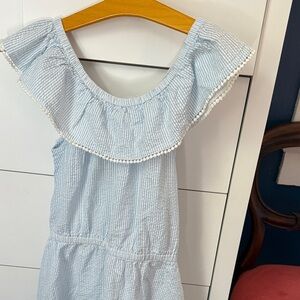 Light Blue Ruffled Kids Dress